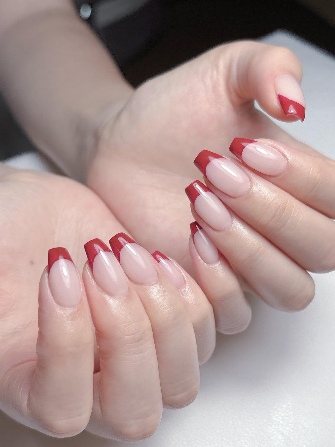 小平市 hinadeco nail お客様の声2 K.U様 29歳のネイル仕上がり